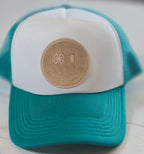 Trucker Snapback Pastel Hat Smiley Face Design