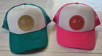 Trucker Snapback Pastel Hat Smiley Face Design