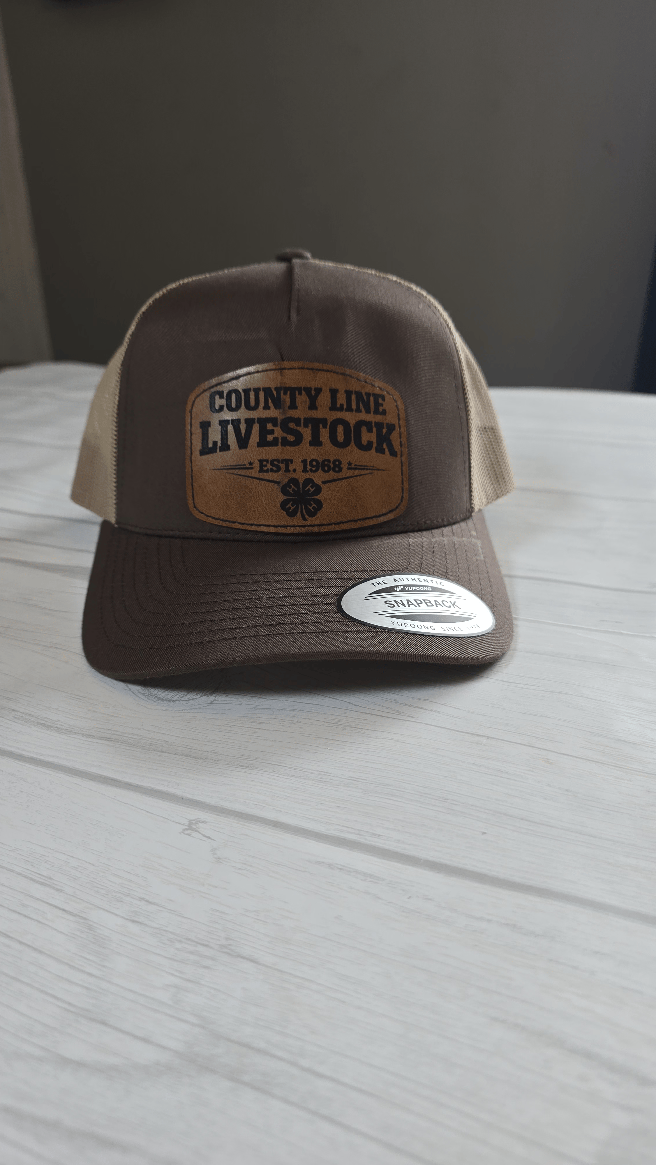 Leather Patch Snapback Trucker Hats