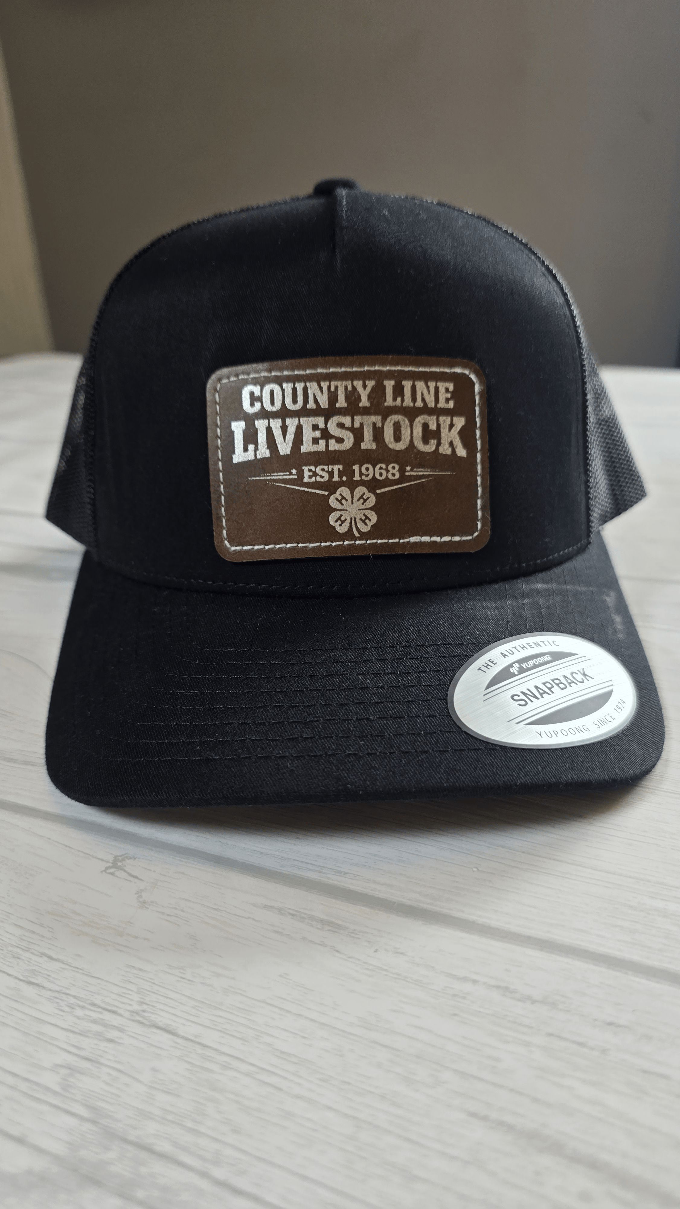 Leather Patch Snapback Trucker Hats