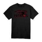 Blackout w/ Red Outline Patrick Henry Patriots Short Sleeve Tee
