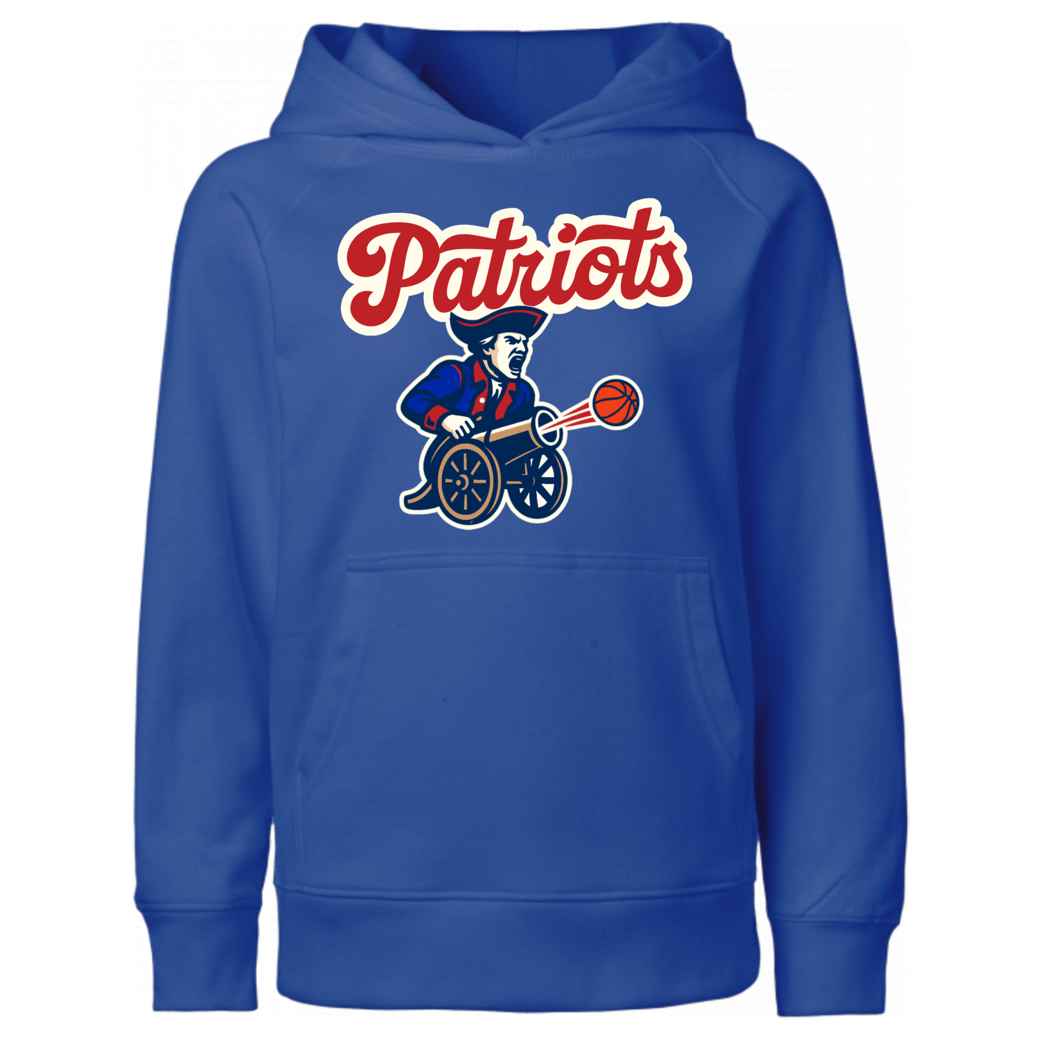 Patriots Minuteman Basketball Canon Hooded Sweatshirt