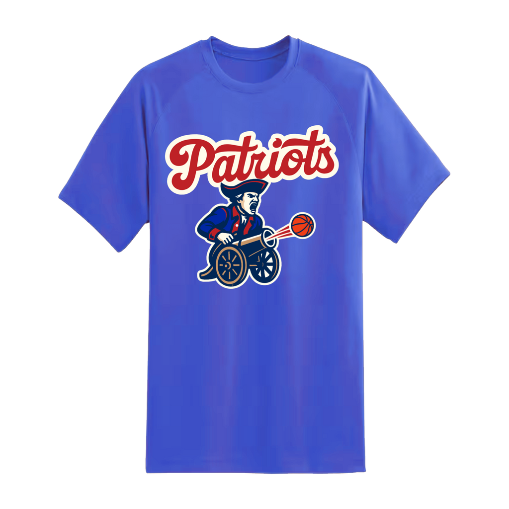 Patriots Minuteman Basketball Cannon Short Sleeve Tee