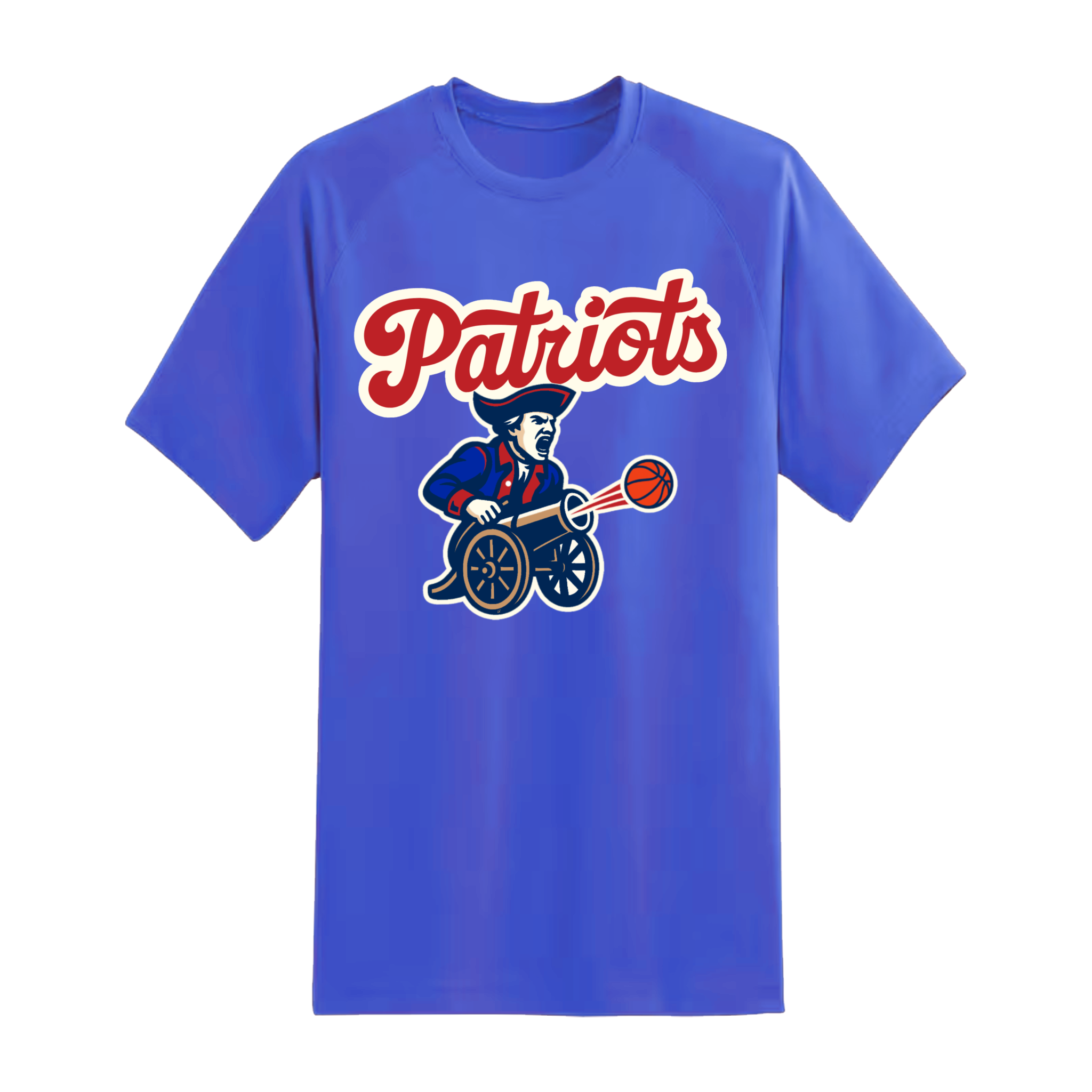 Patriots Minuteman Basketball Cannon Short Sleeve Tee