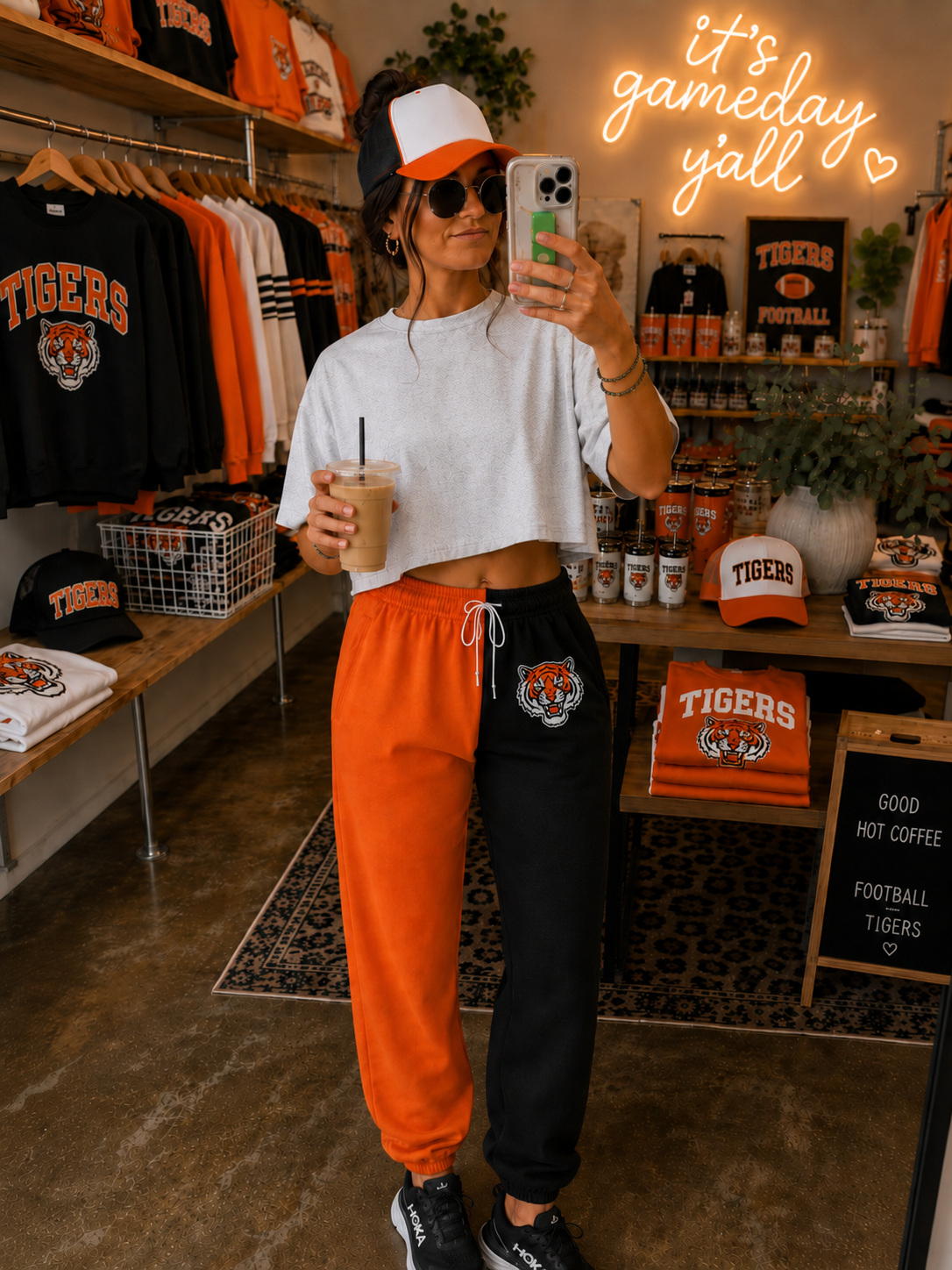 Liberty Center Tigers Split Color Jogger Design 2