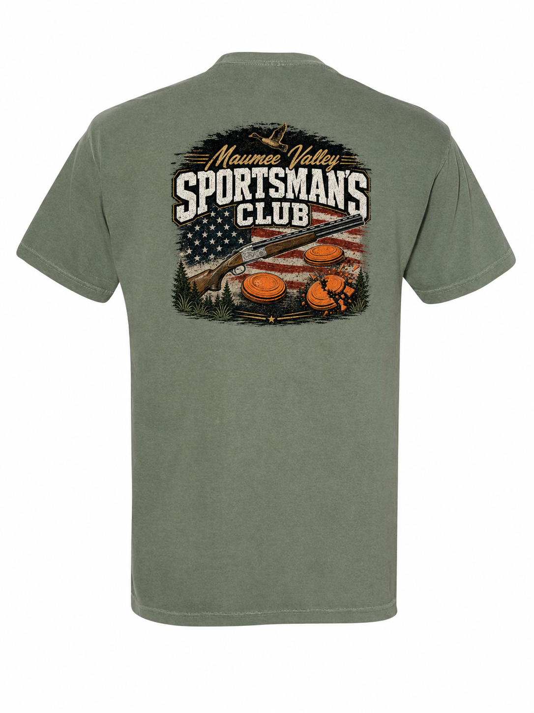 Sport Clays Design Comfort Colors Heavyweight T shirt