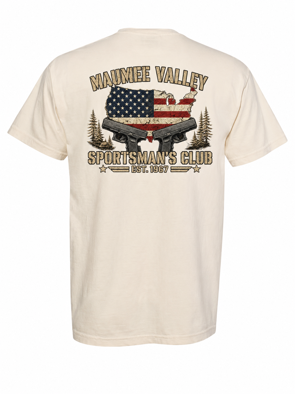 USA Pistols Design Comfort Colors Heavyweight T shirt