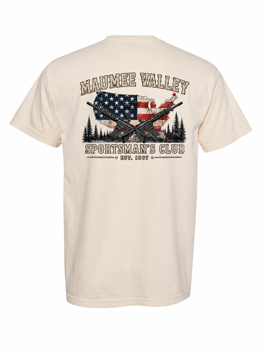 USA Target Rifles Design Comfort Colors Heavyweight T shirt