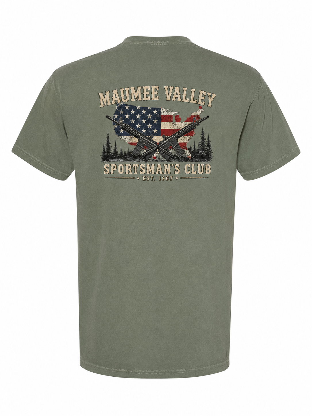 USA Target Rifles Design Comfort Colors Heavyweight T shirt
