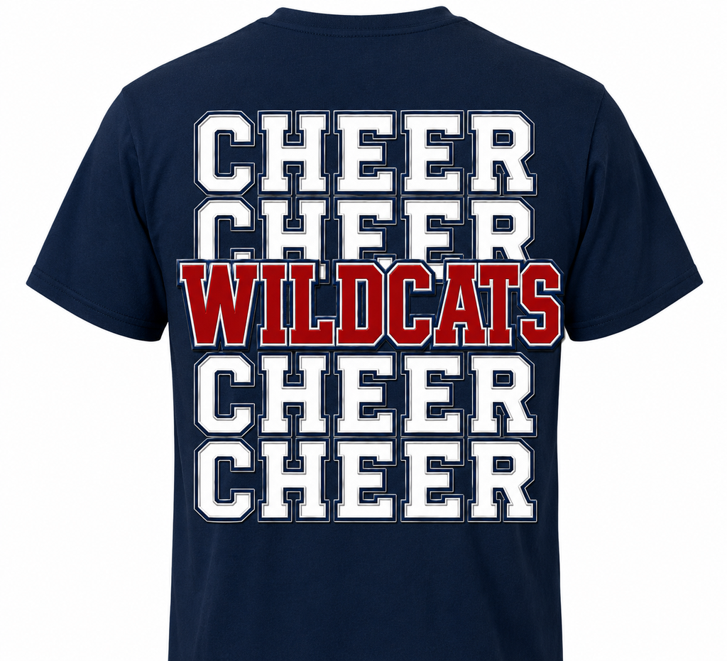 Wildcat cheerleading shirt