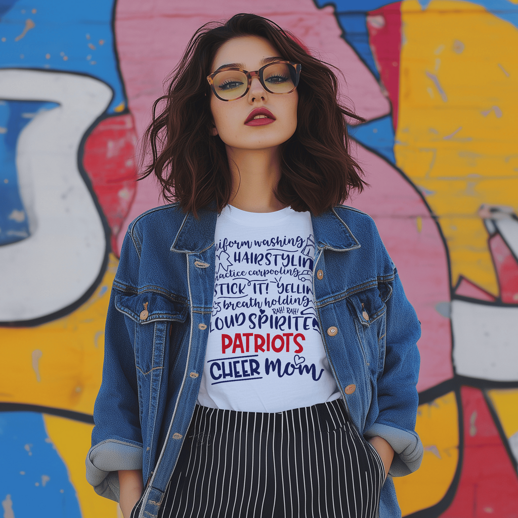 Patriots Generic Stars Modern T Shirt Adult Sizing