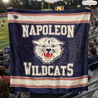 Wildcat Fleece Blanket Sublimated Design 50"x60"