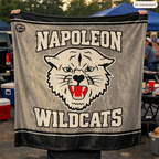Wildcat Fleece Blanket Sublimated Design 50"x60"