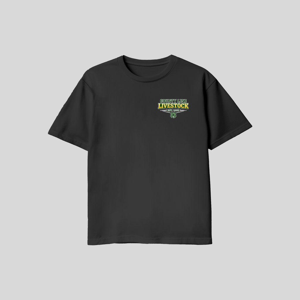 County Line T Shirt Chest Logo only Youth and Adult sizing