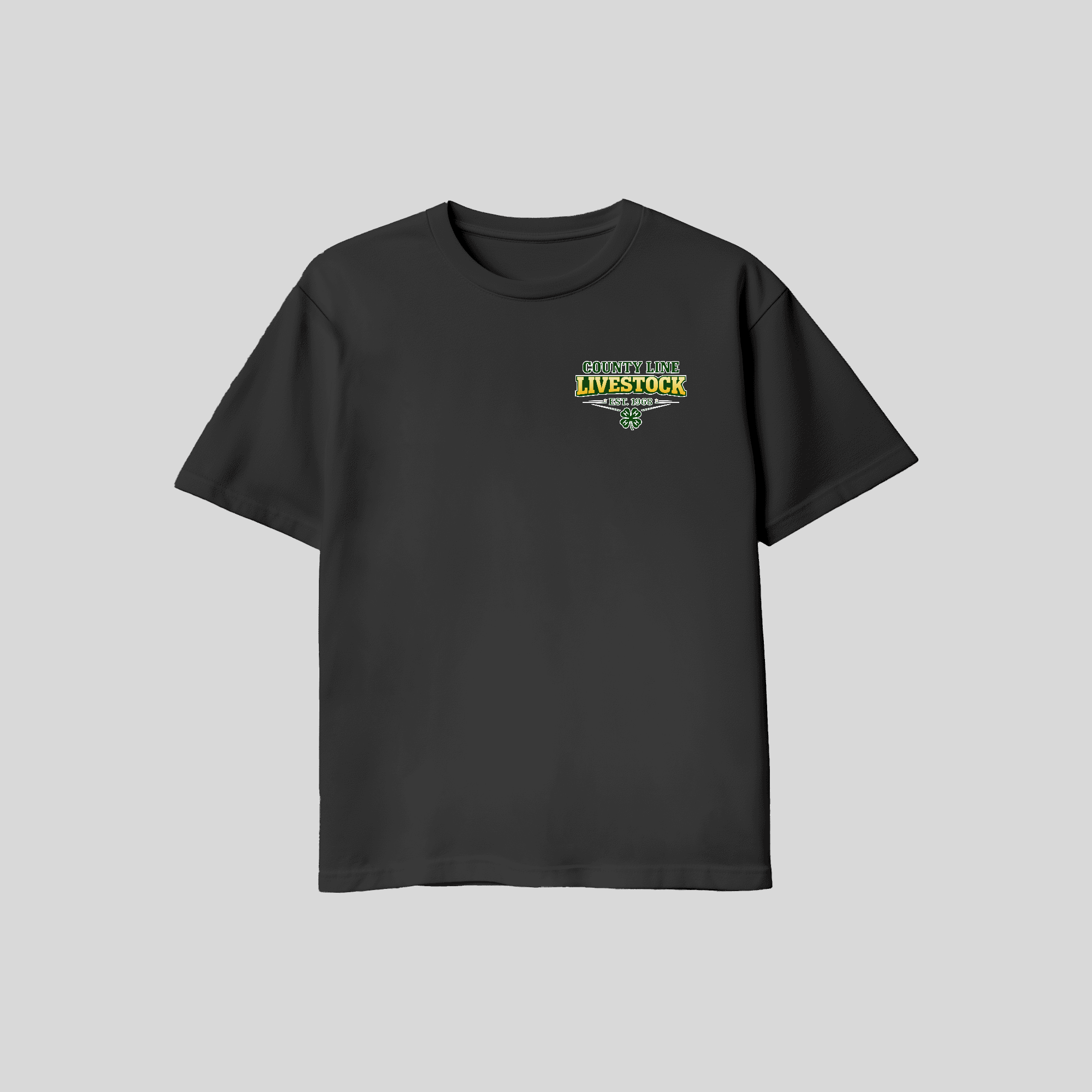 County Line T Shirt Chest Logo only Youth and Adult sizing