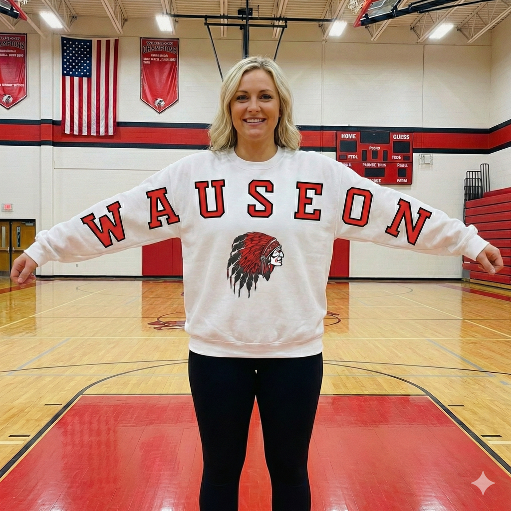 Wauseon Oversized Letters Crewneck