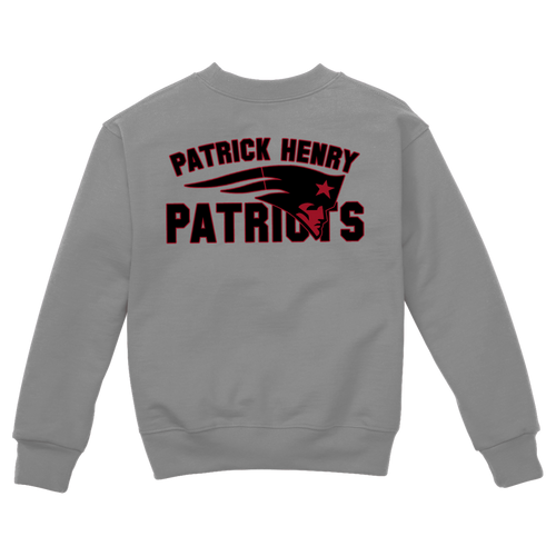 Blackout w/ Red Outline Patrick Henry Patriots Crewneck Sweatshirt