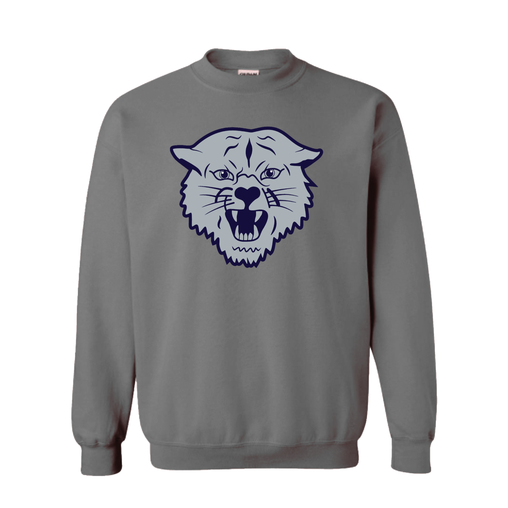 Gray / Navy Napoleon Wildcat Crewneck Sweatshirt