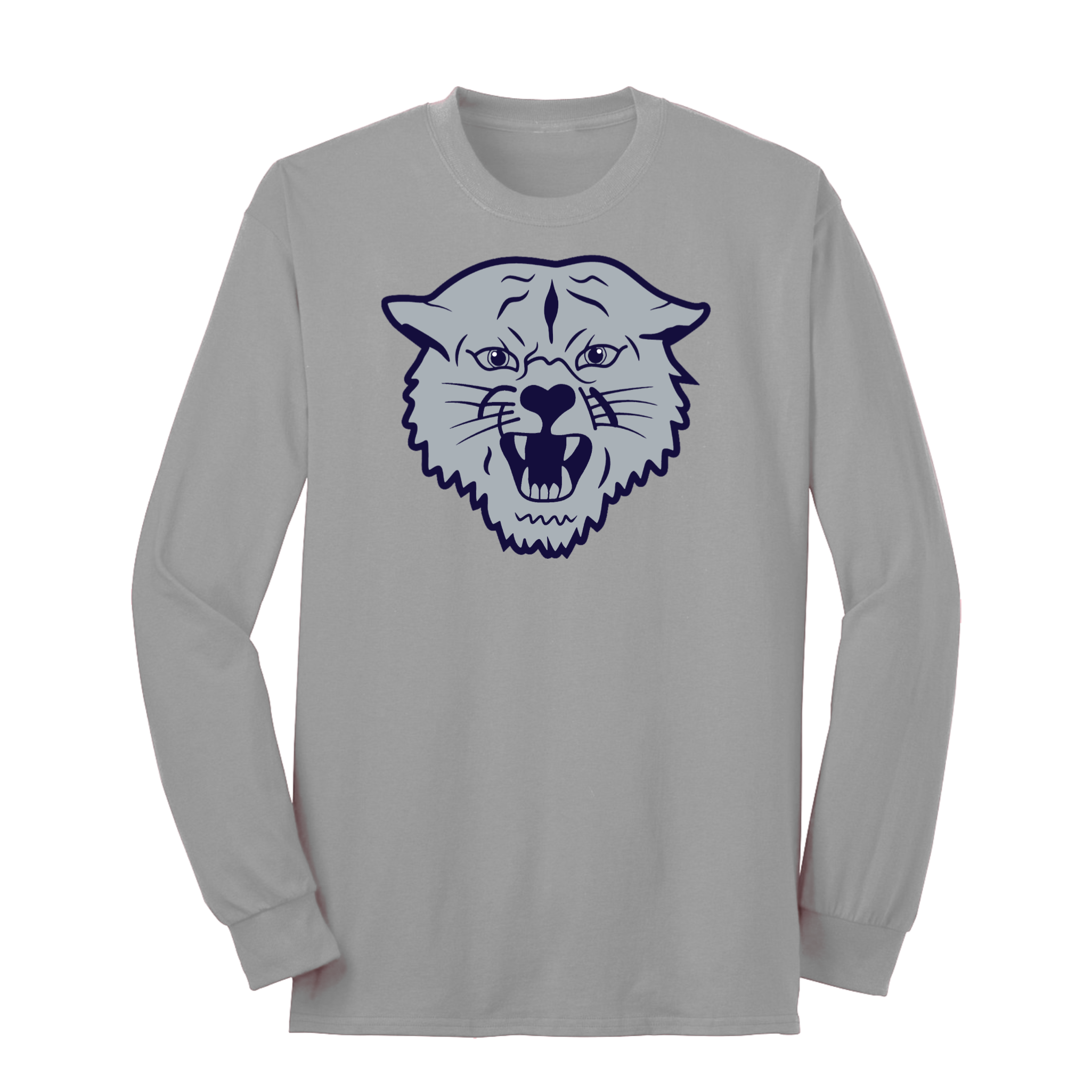 Gray / Navy Napoleon Wildcat Long Sleeve Tee