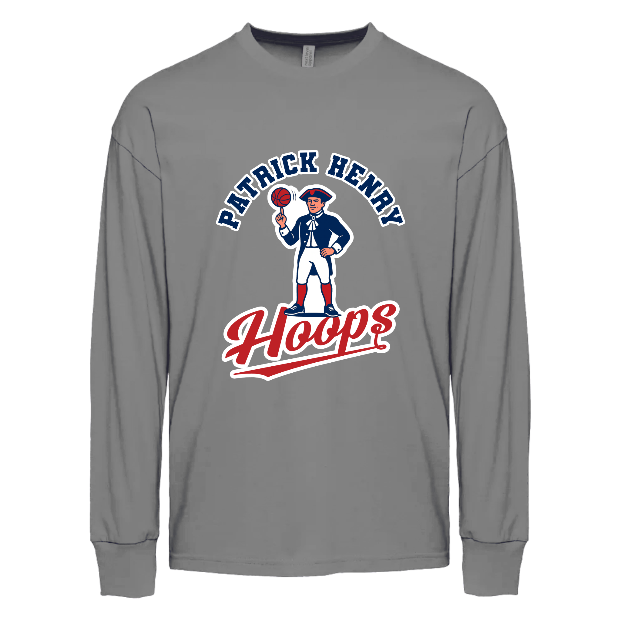 Patrick Henry Hoops Minuteman Long Sleeve Tee
