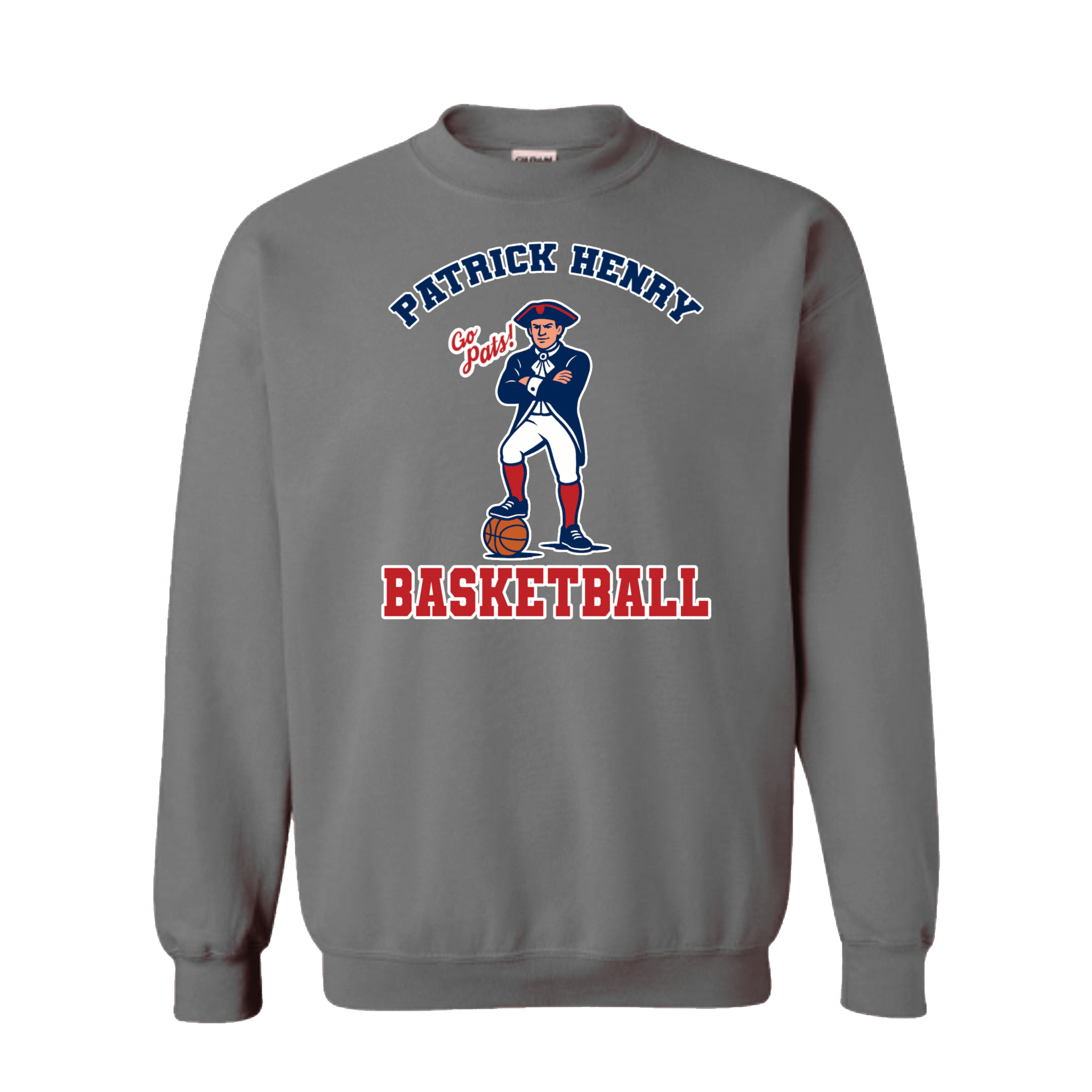 Patrick Henry Basketball Minuteman Crewneck Sweatshirt