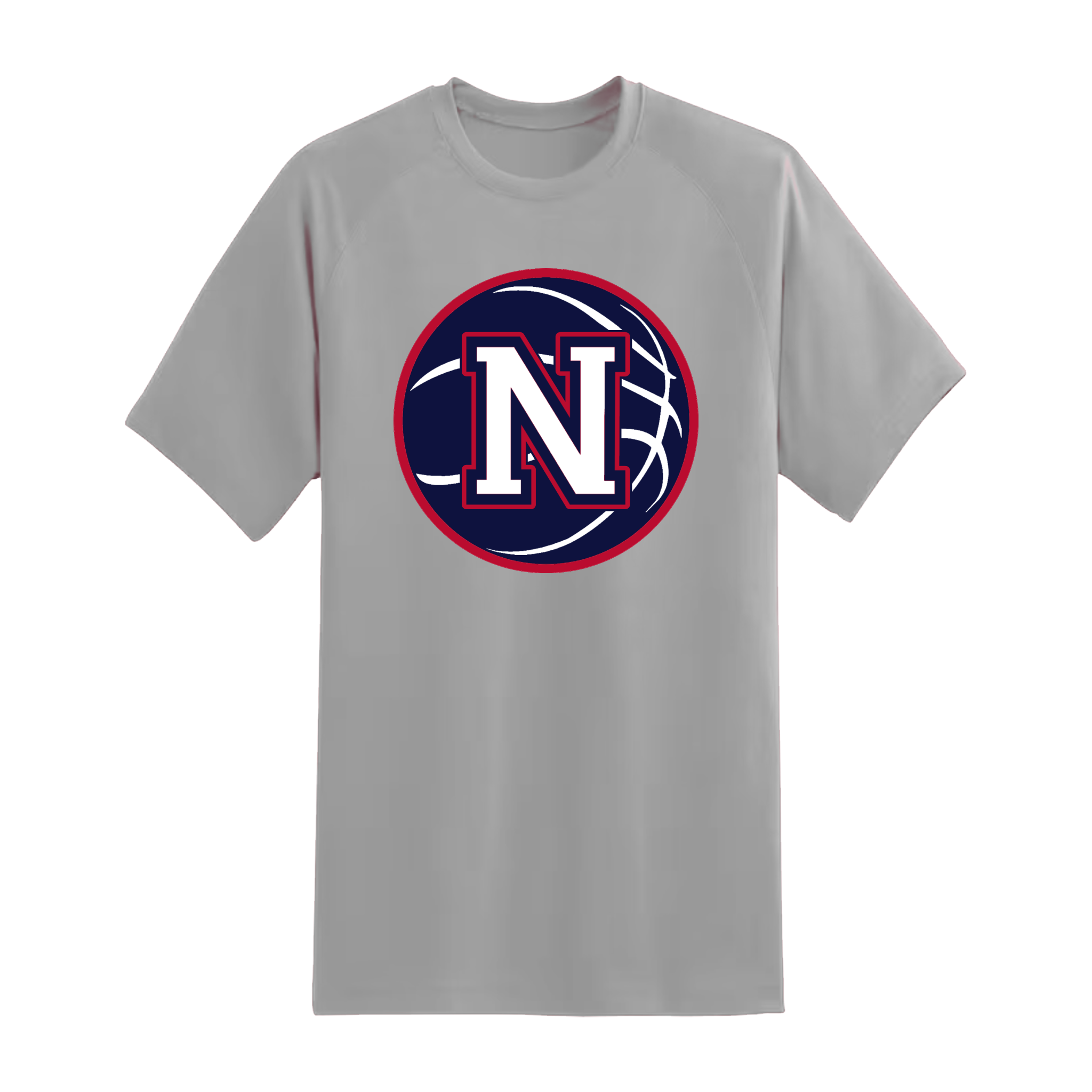 Navy Napoleon Block N Basketball Short Sleeve Tee