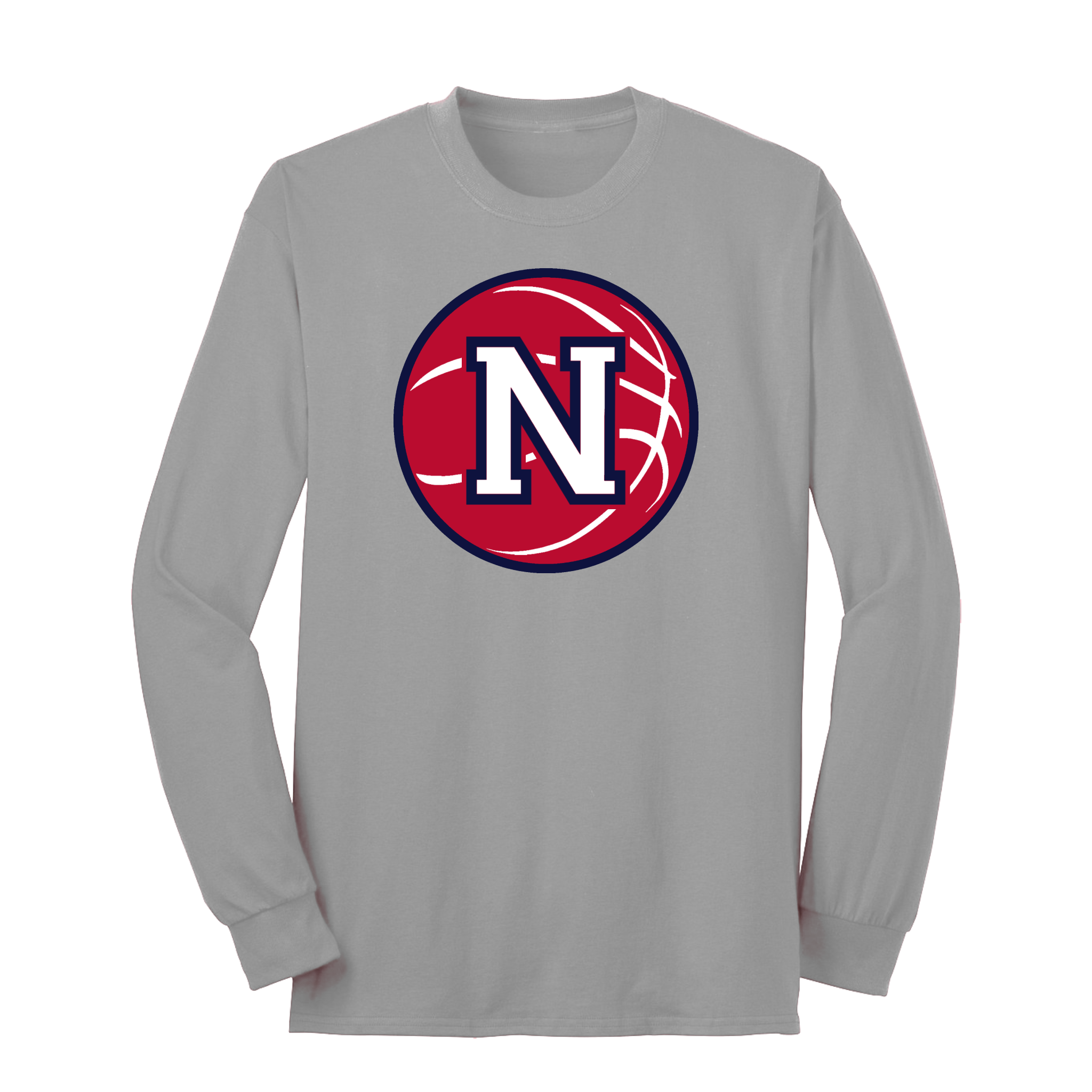Red Napoleon Block N Basketball Long Sleeve Tee (Copy)