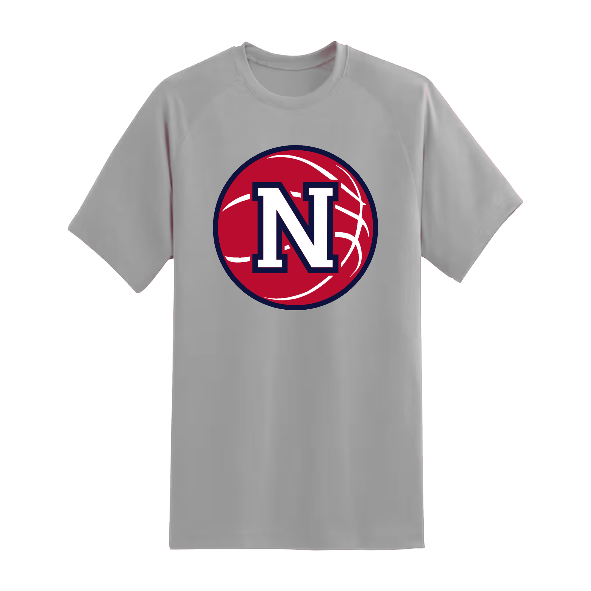 Red Napoleon Block N Basketball Short Sleeve Tee