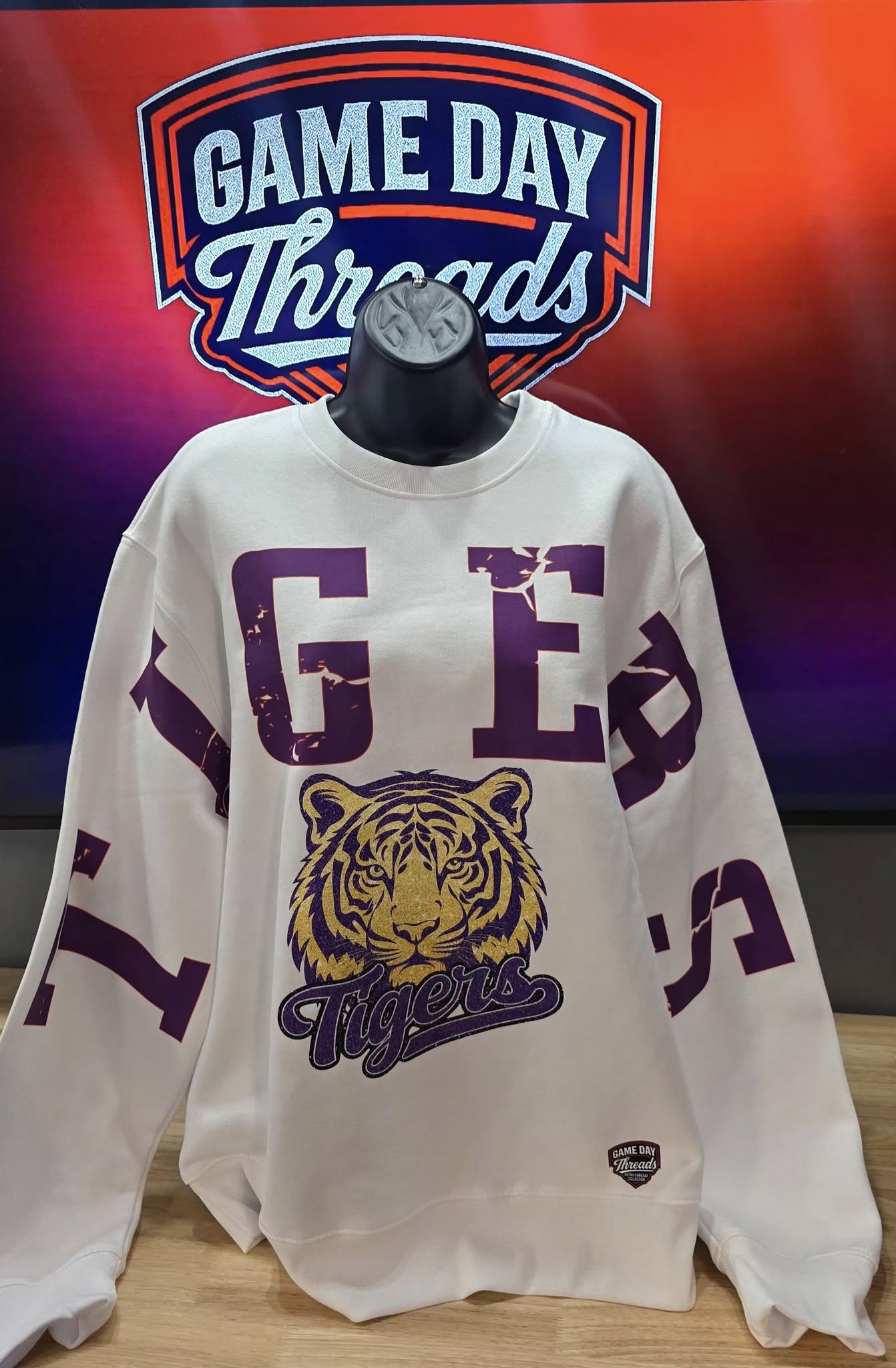 Oversized High School Holgate Tigers Letters with logo sweatshirt