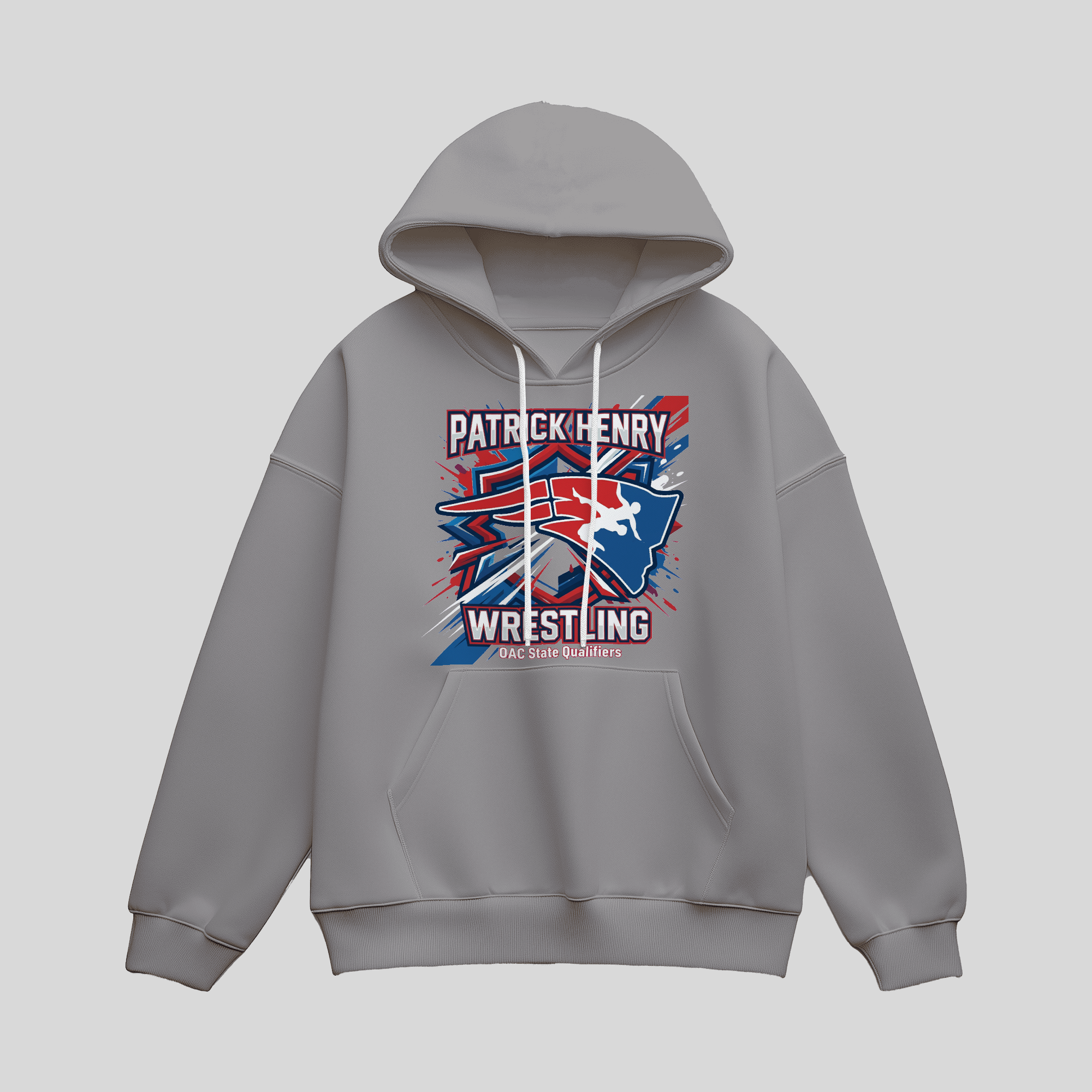 Patrick Henry Wrestling OAC State Qualifier Hoodie Adult and Youth Sizing