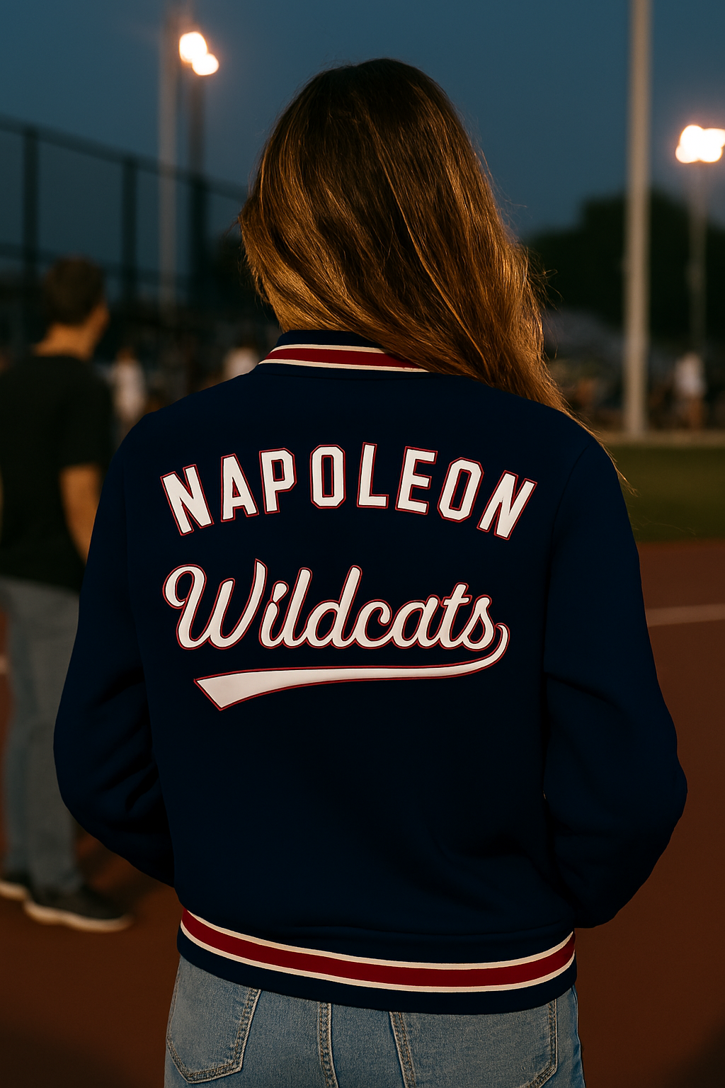 Game Day Wildcats Retro Jacket "Letterman"