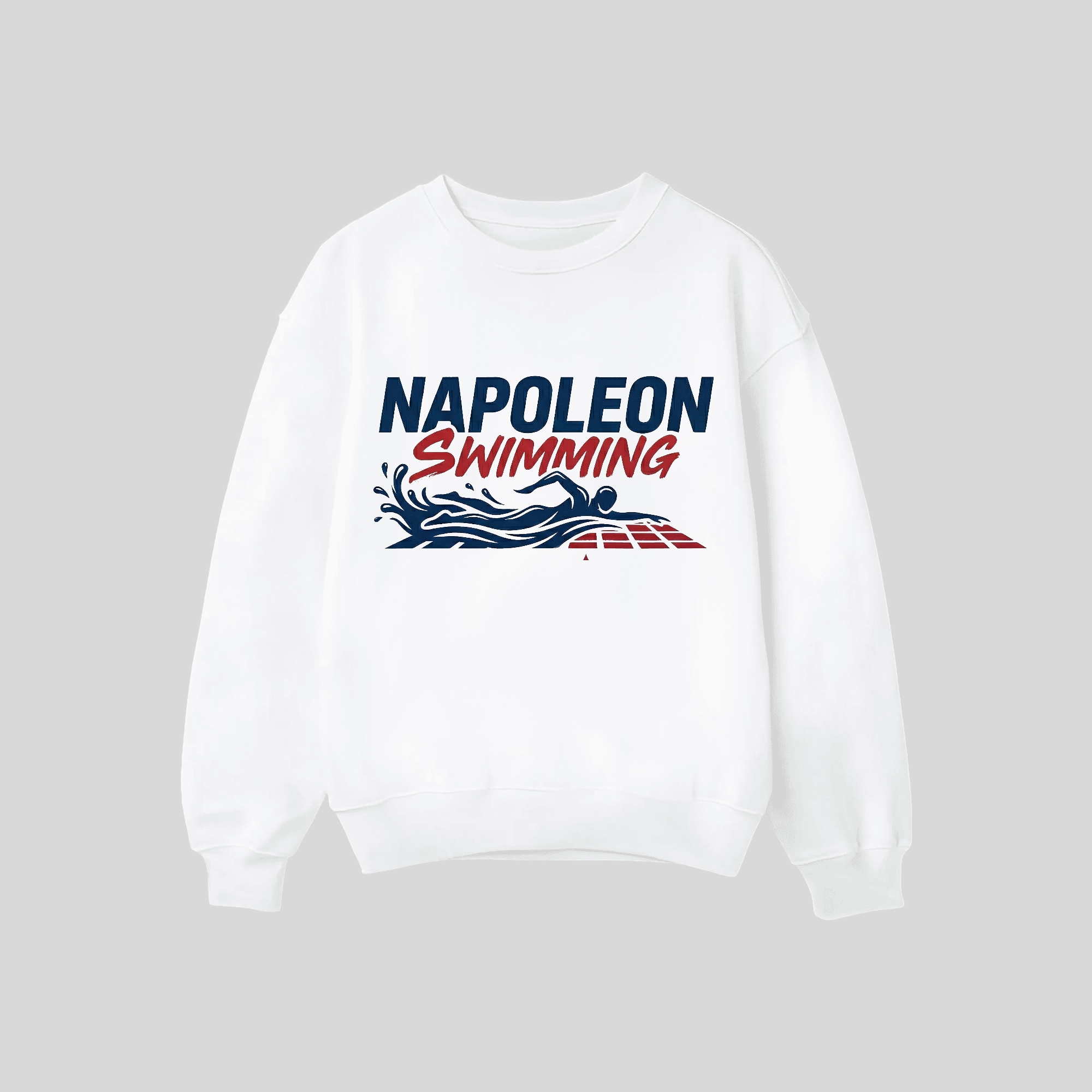 Swimming Crewneck Design 3