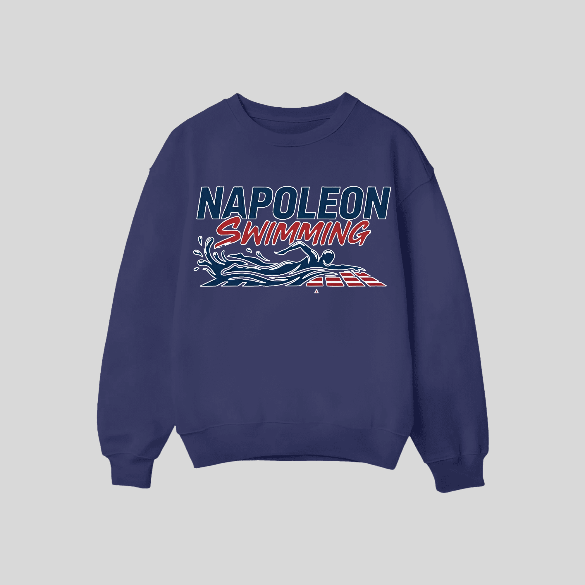 Swimming Crewneck Design 3