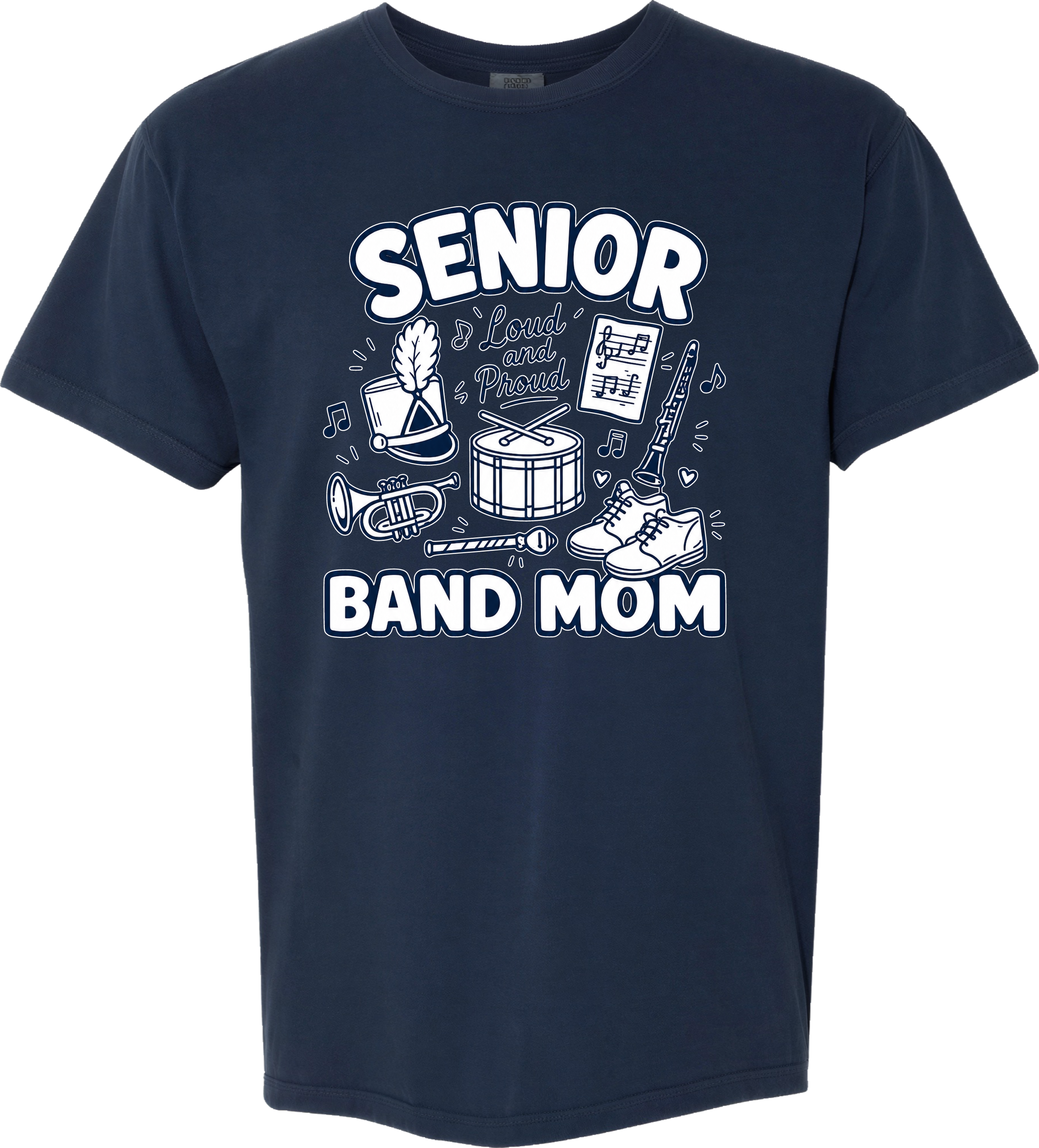 Senior Band Mom Comfort Colors Design 1