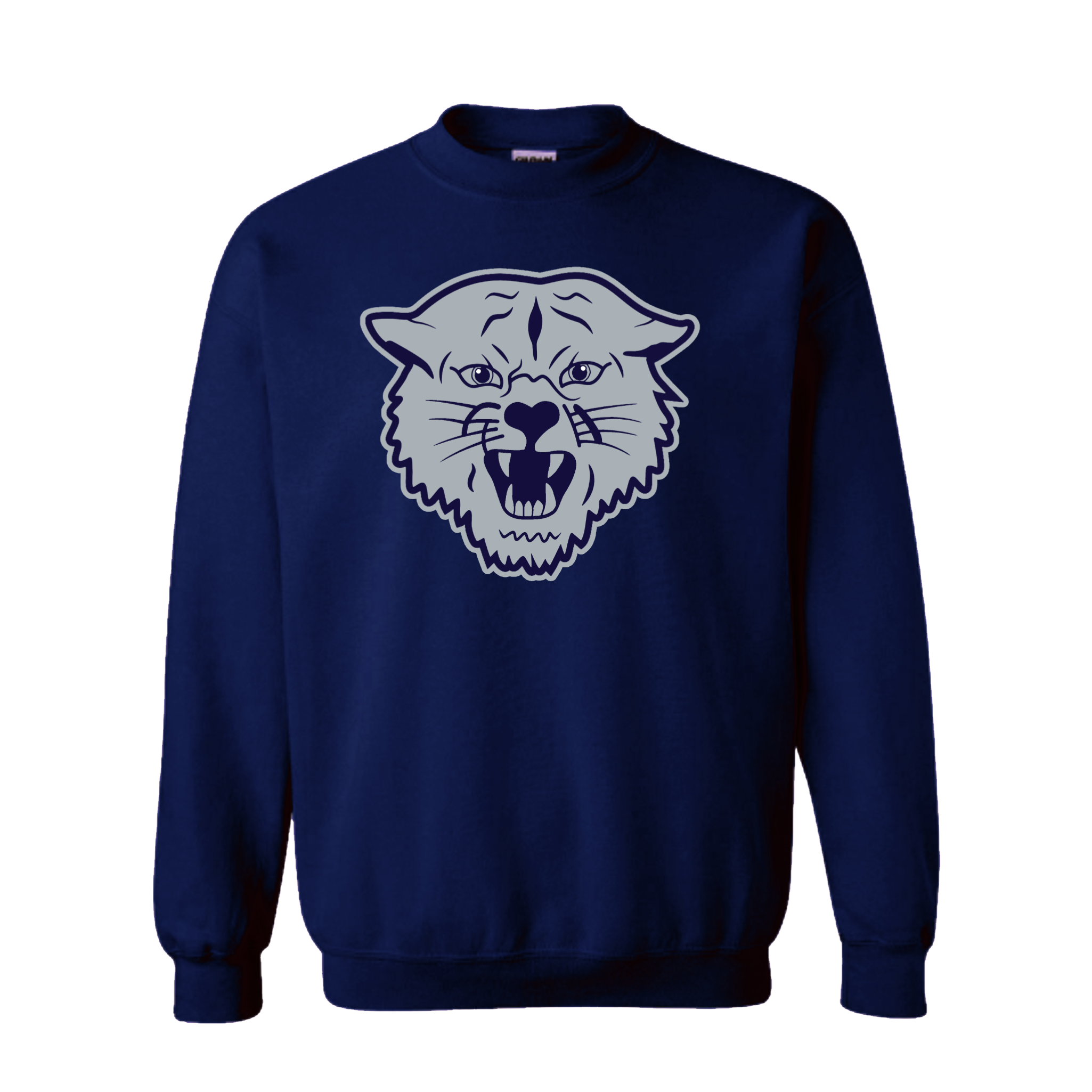 Gray / Navy Napoleon Wildcat Crewneck Sweatshirt