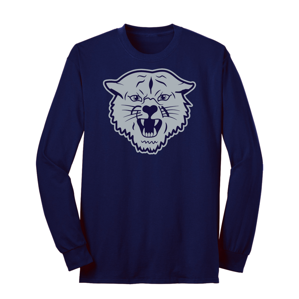 Gray / Navy Napoleon Wildcat Long Sleeve Tee