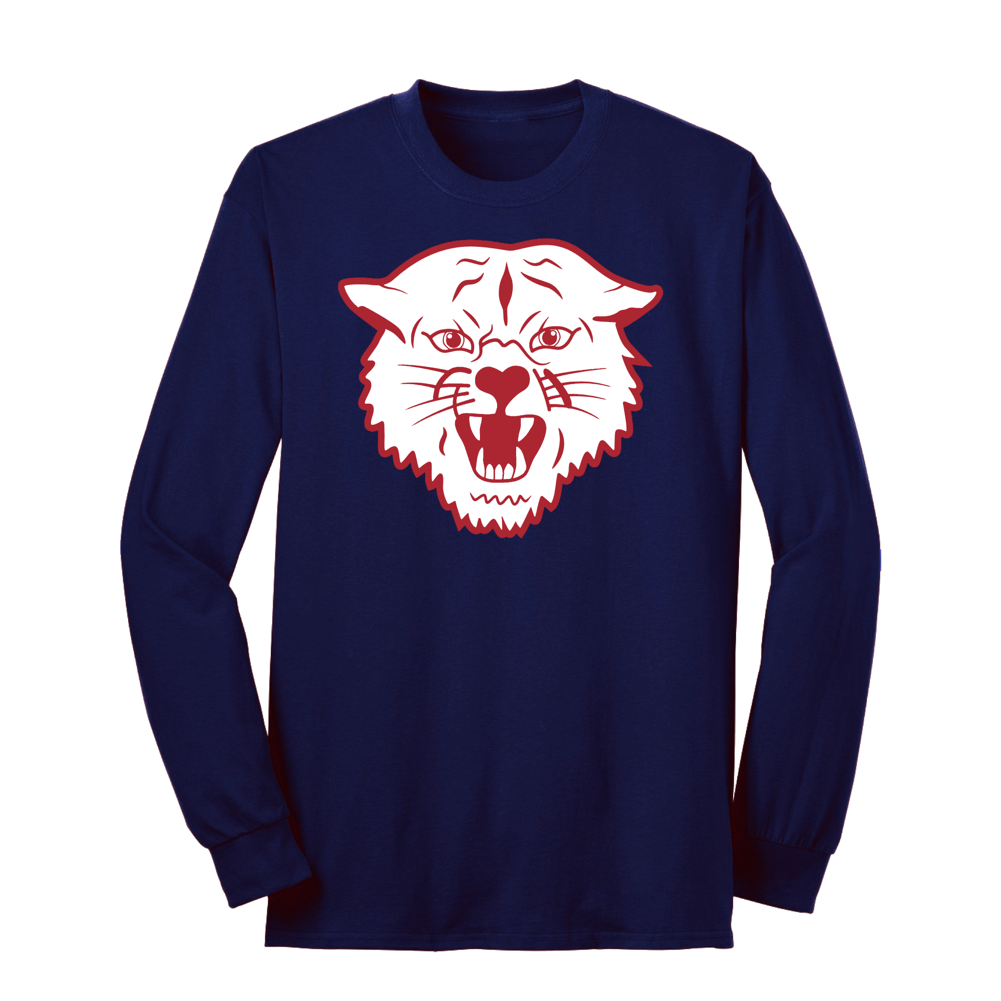 Red / White Napoleon Wildcat Long Sleeve Tee