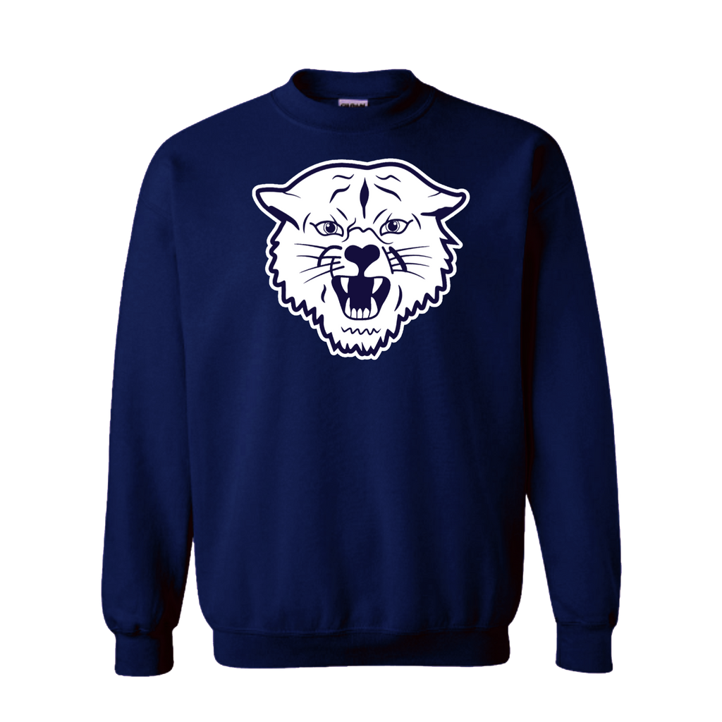 Navy / White Napoleon Wildcat  Crewneck Sweatshirt