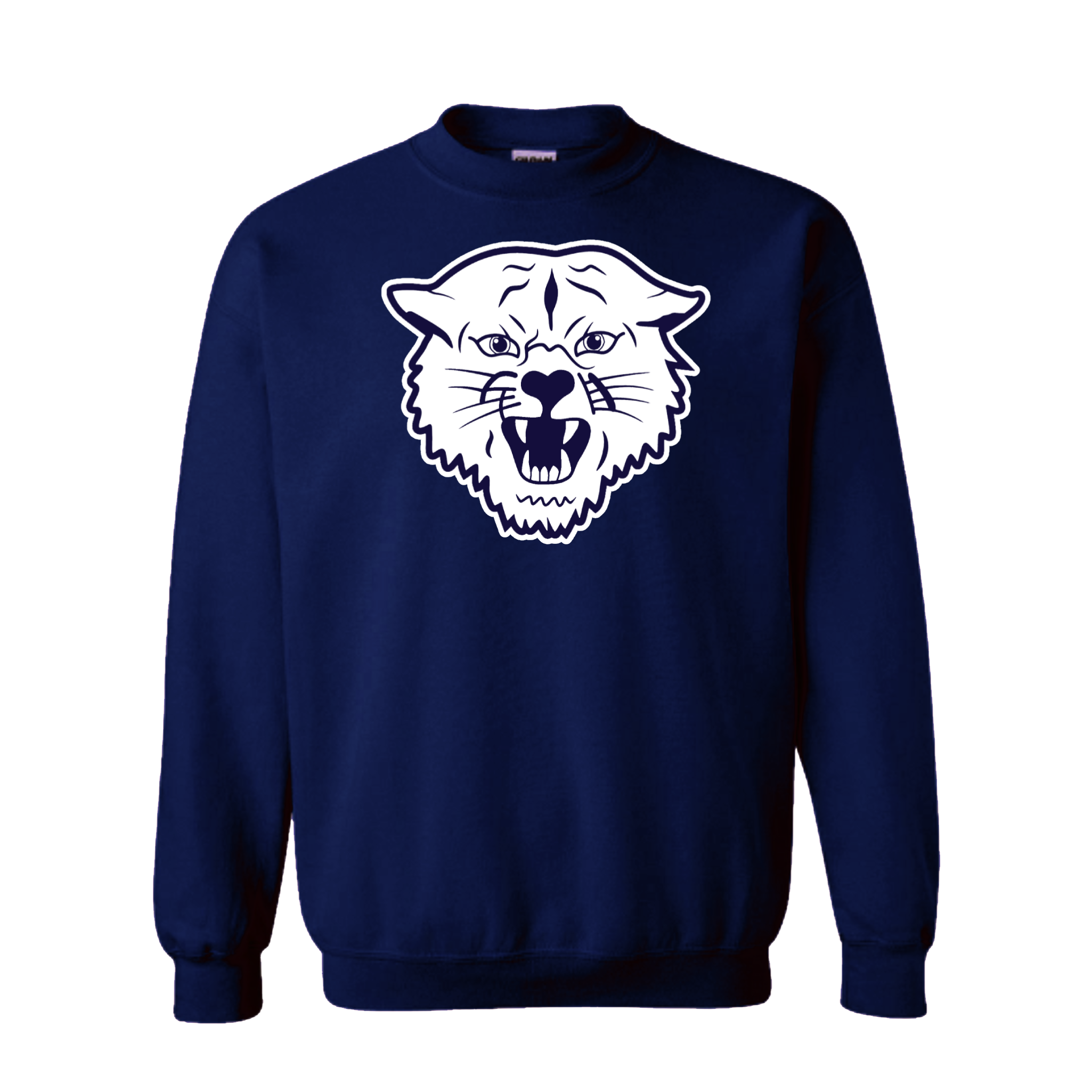 Navy / White Napoleon Wildcat  Crewneck Sweatshirt