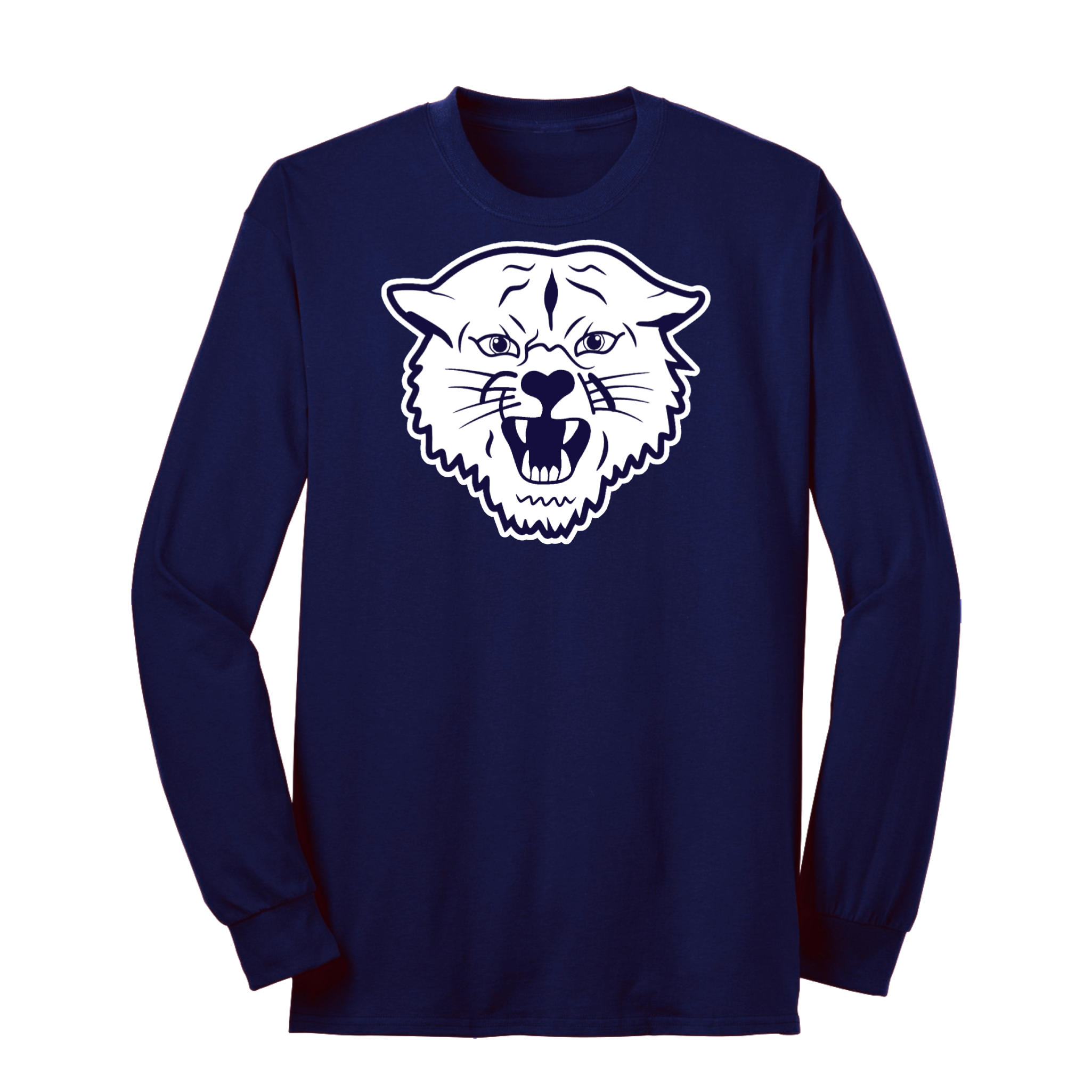 Navy / White Napoleon Wildcat  Long Sleeve Tee