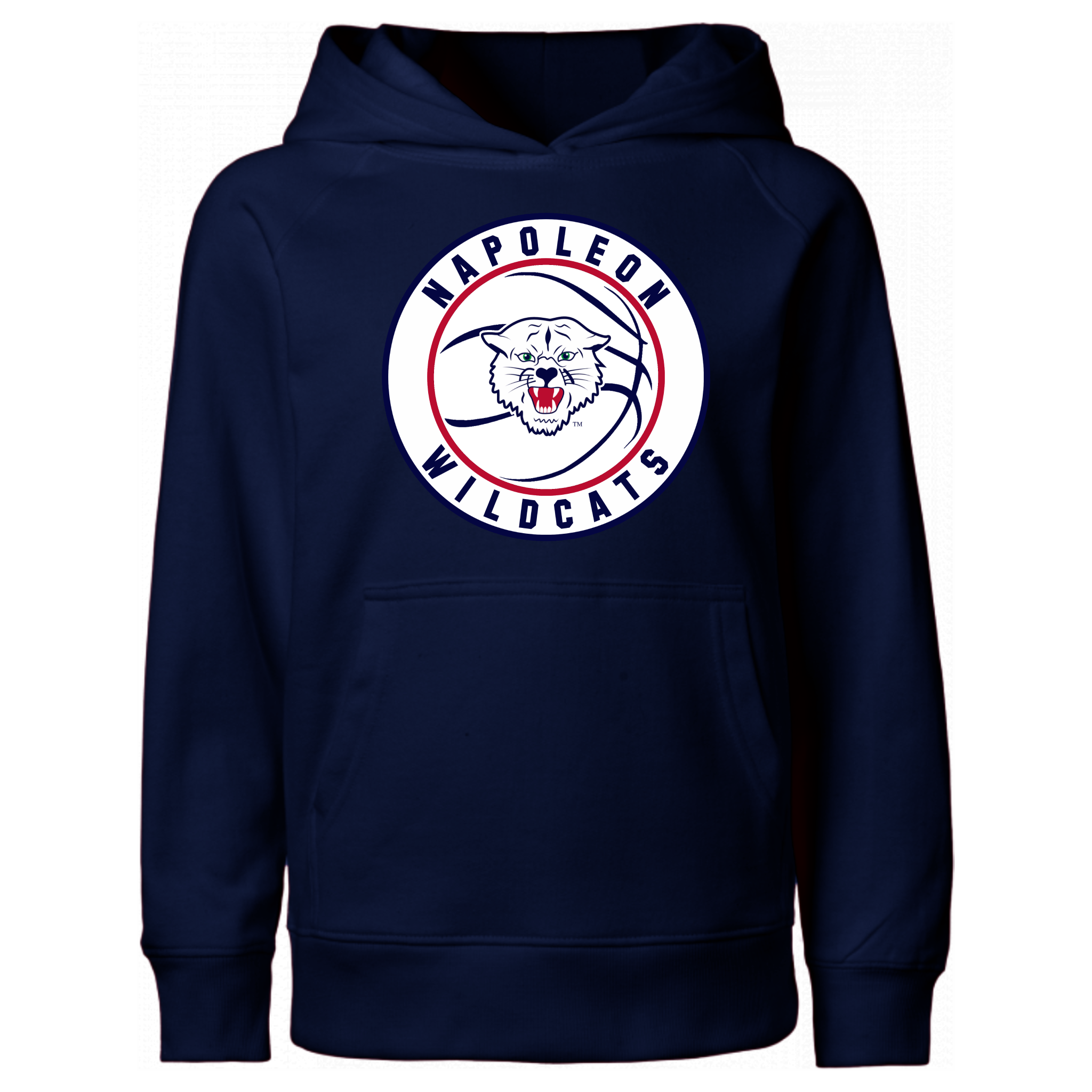 Napoleon Wildcats Basketball Hooded Sweatshirt