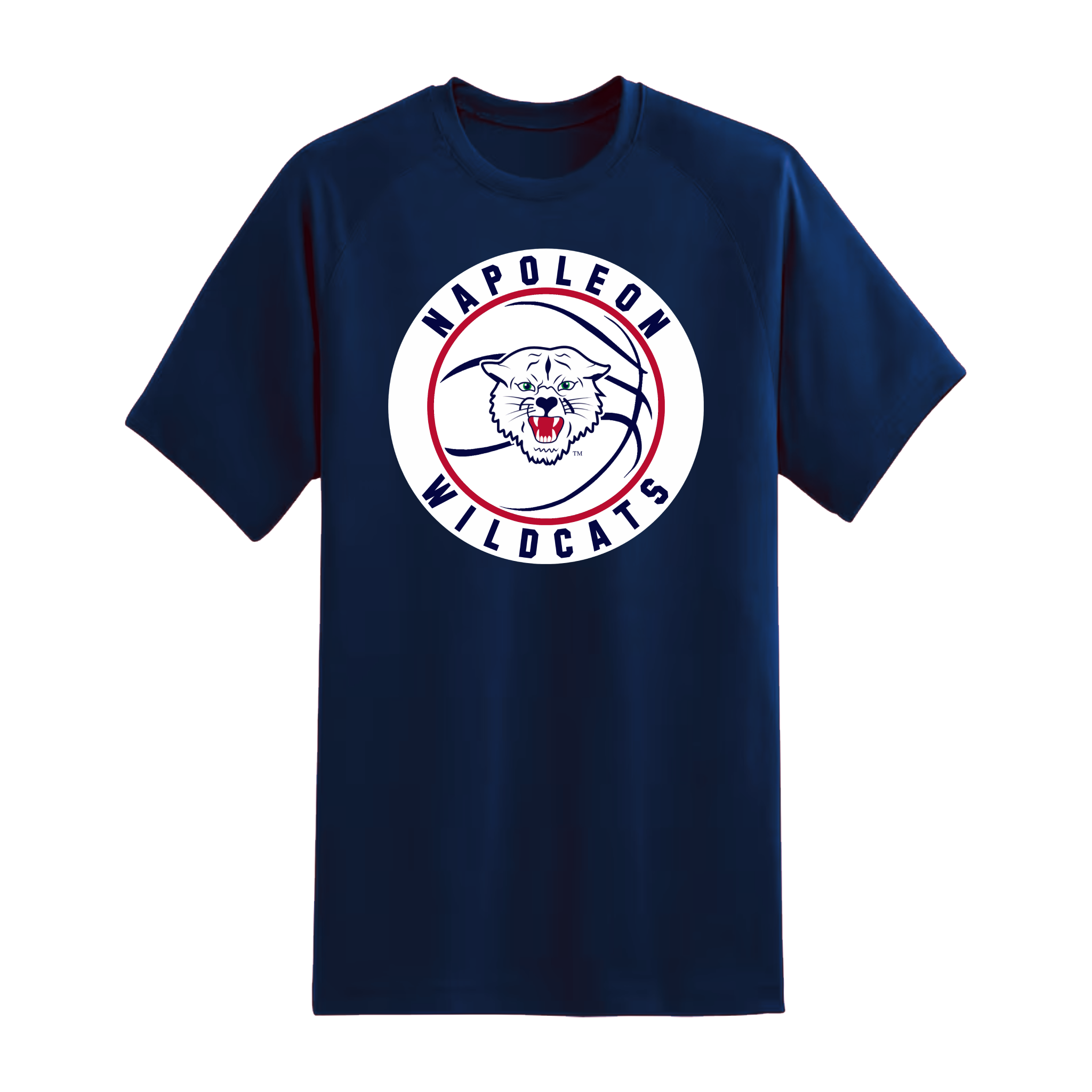 Napoleon Wildcats Basketball Short Sleeve Tee