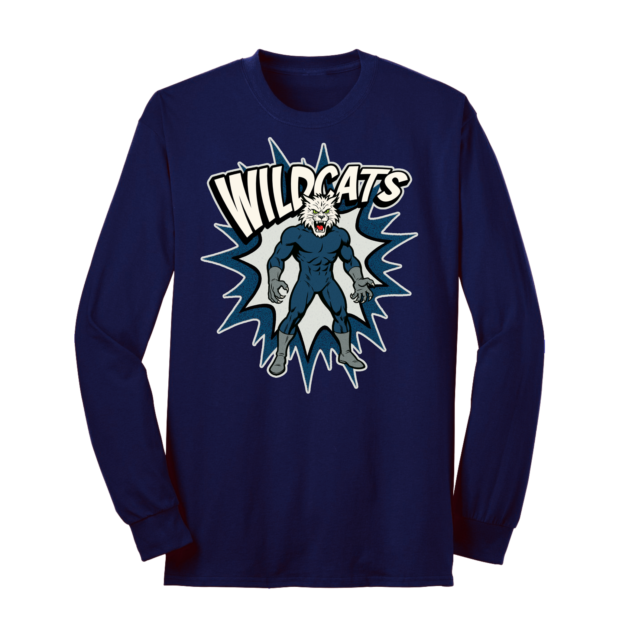 Napoleon Wildcats Comic Long Sleeve Tee