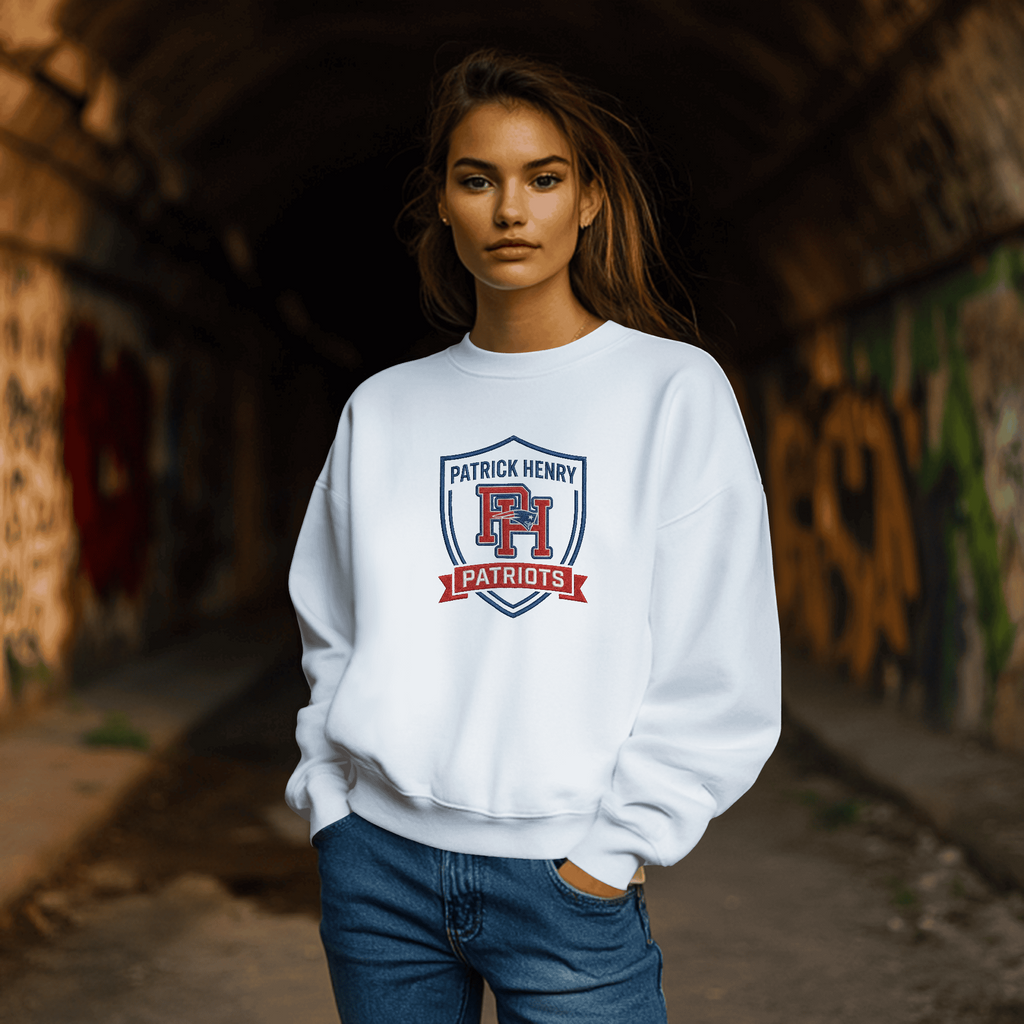 Patrick Henry "Faux Embroidery Shield" Adult Sizing