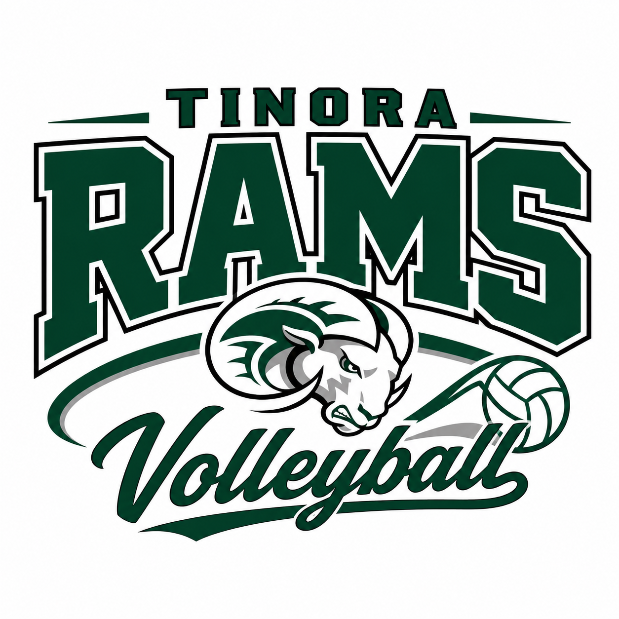 Tinora Rams Volleyball Womens T shirt Design 3