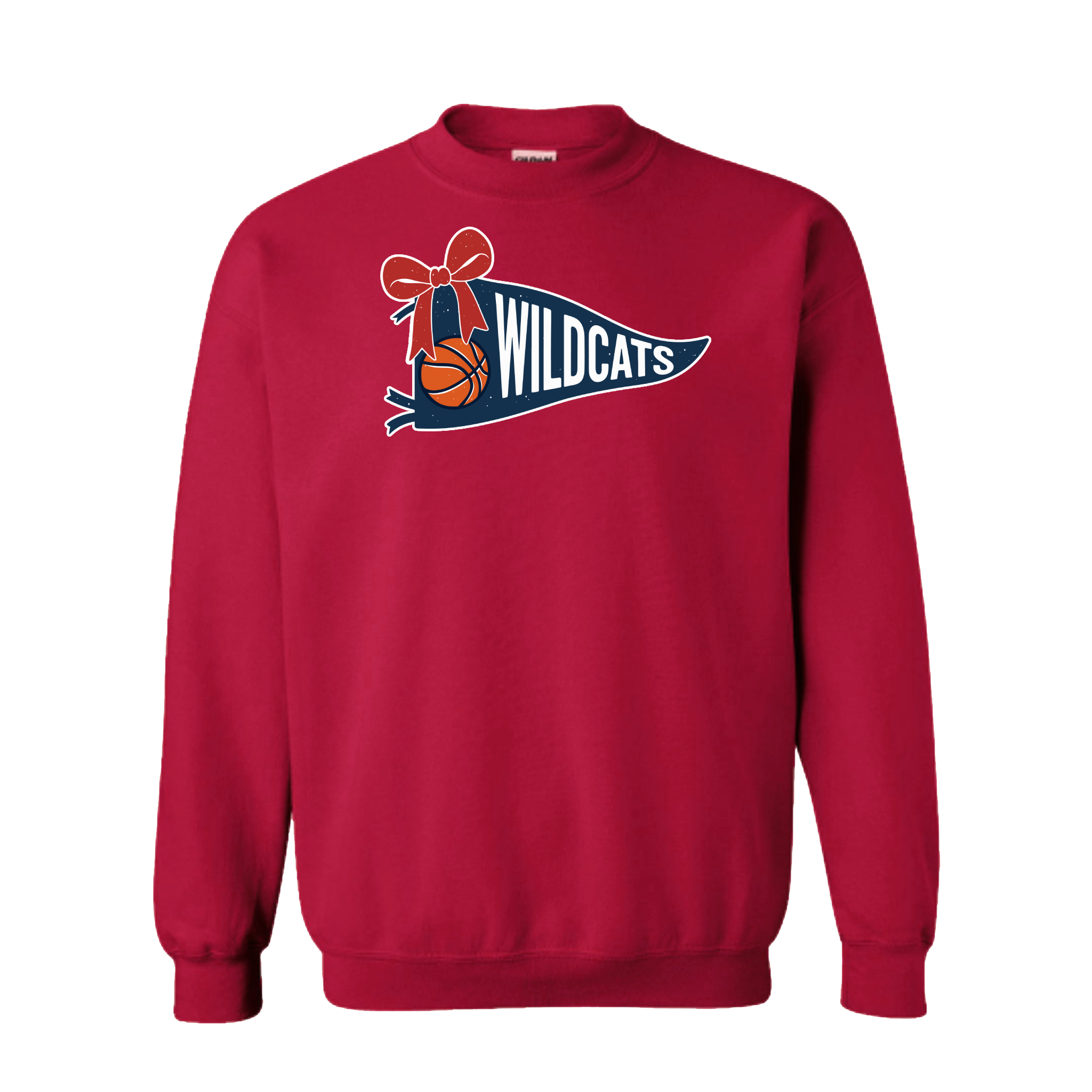Napoleon Wildcats Pennant Flag Crewneck Sweatshirt