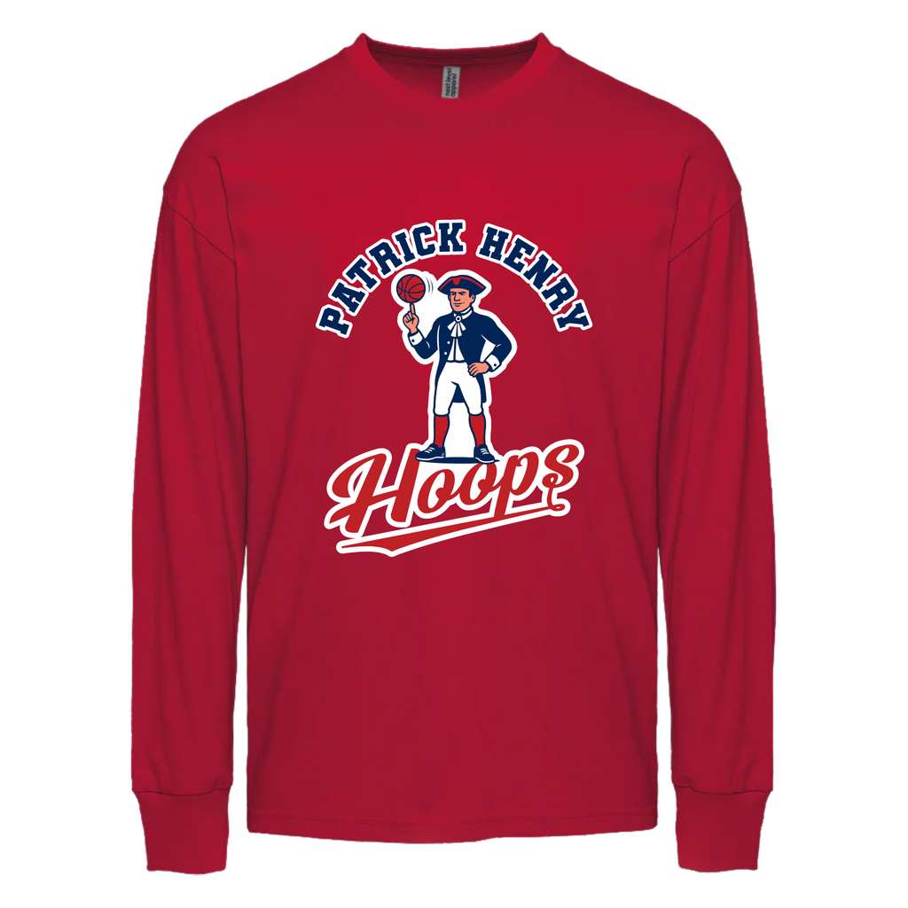 Patrick Henry Hoops Minuteman Long Sleeve Tee