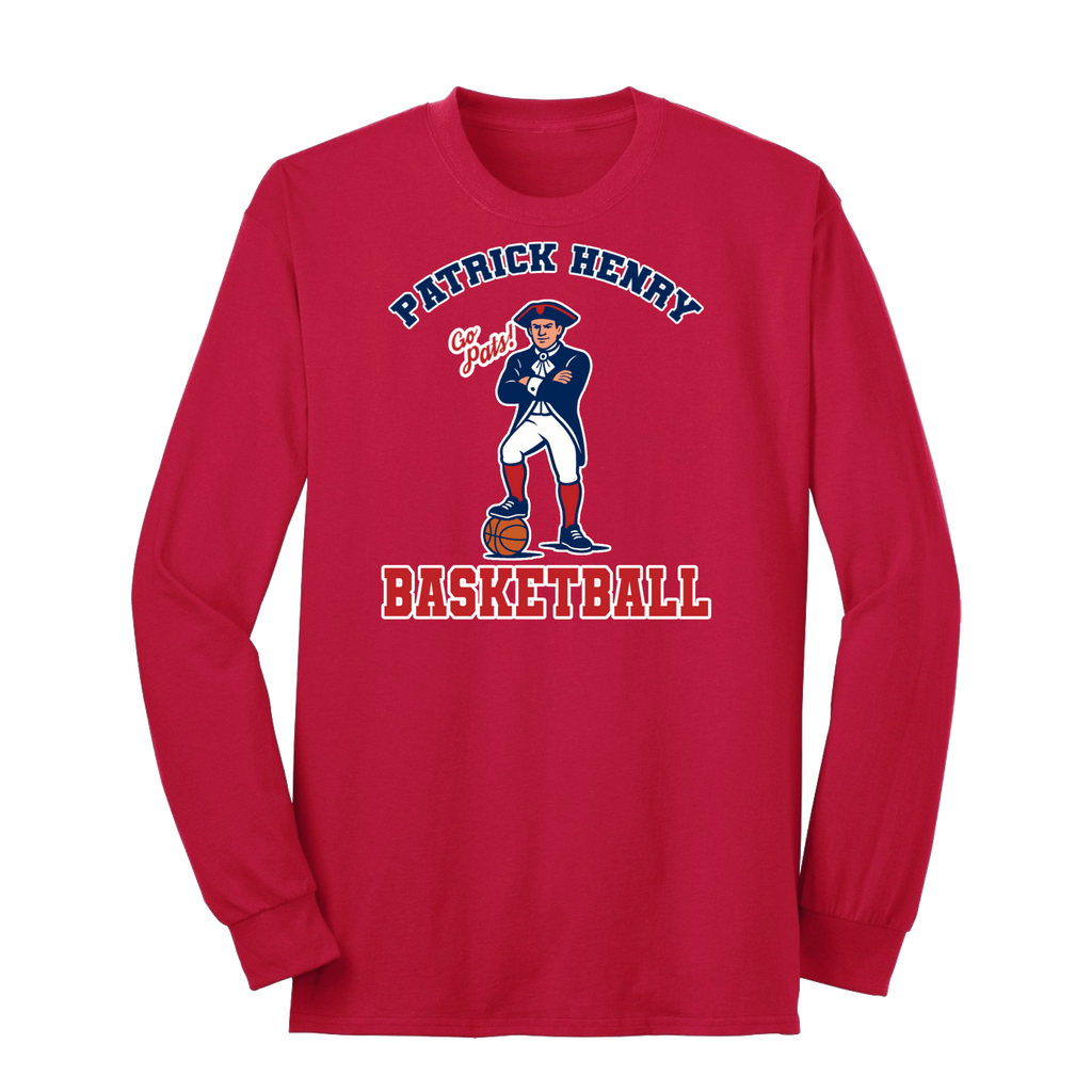 Patrick Henry Basketball Minuteman Long Sleeve Tee
