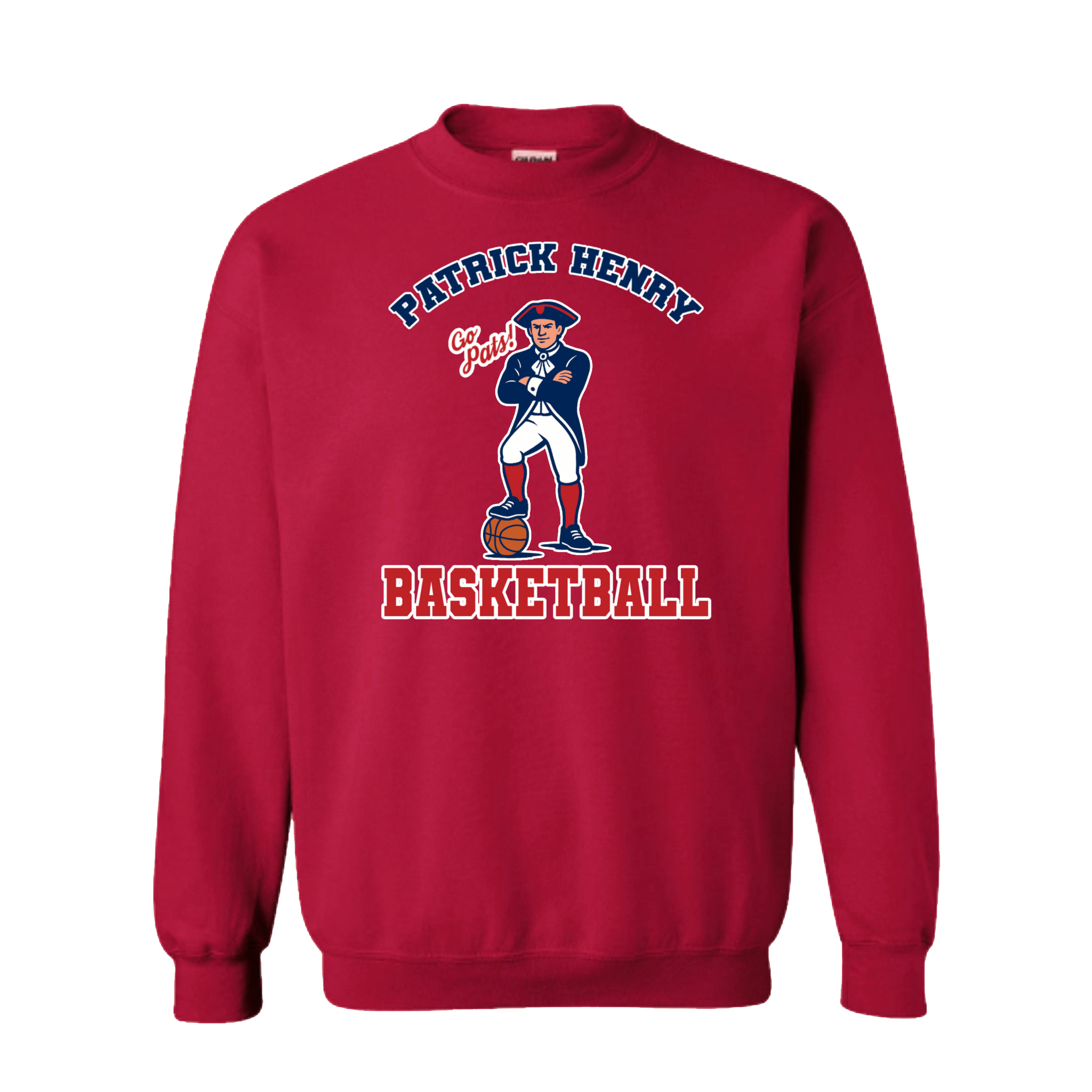 Patrick Henry Basketball Minuteman Crewneck Sweatshirt