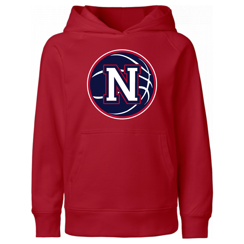 Navy Napoleon Block N Basketball Hooded Sweatshirt